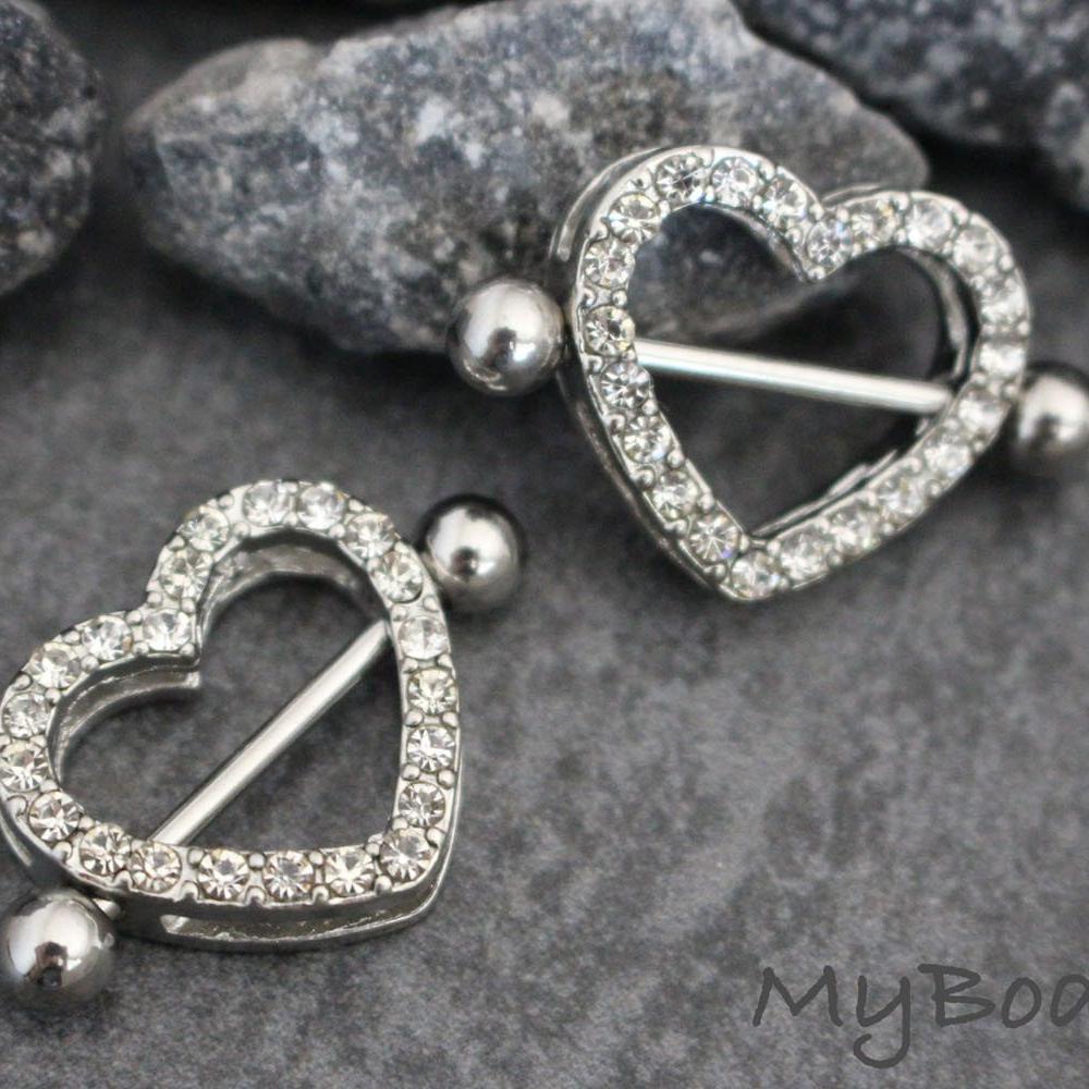 Cute Heart Nipple Piercing Jewellery
