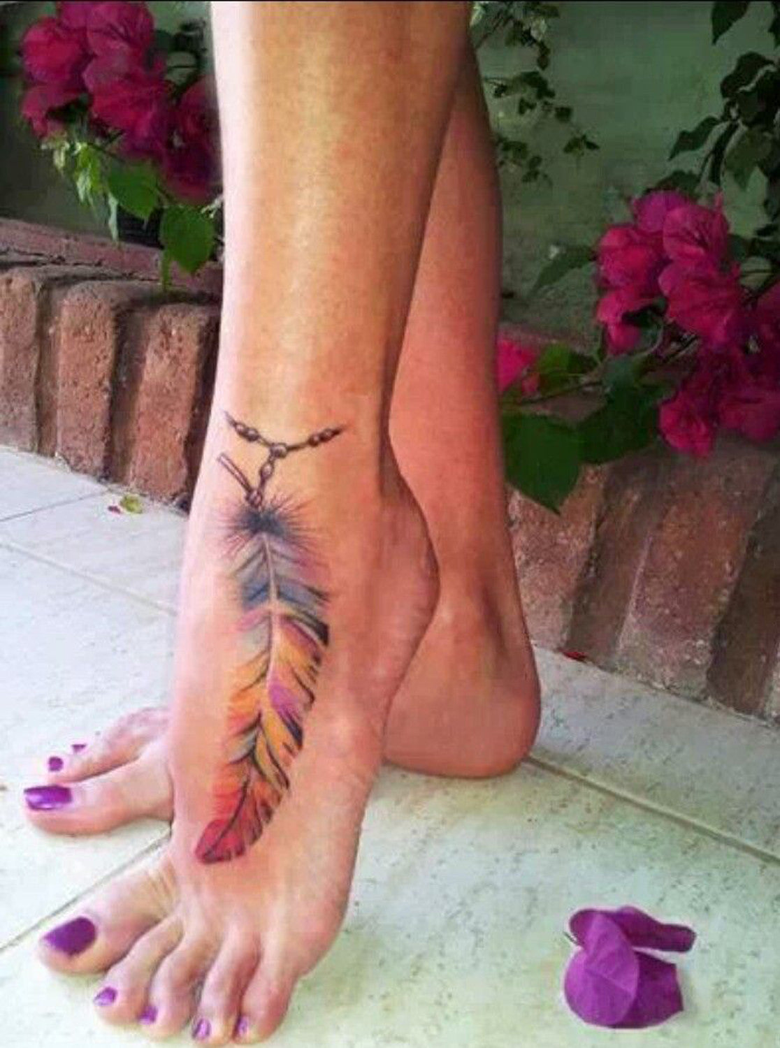 native feather tattoos on wrist
