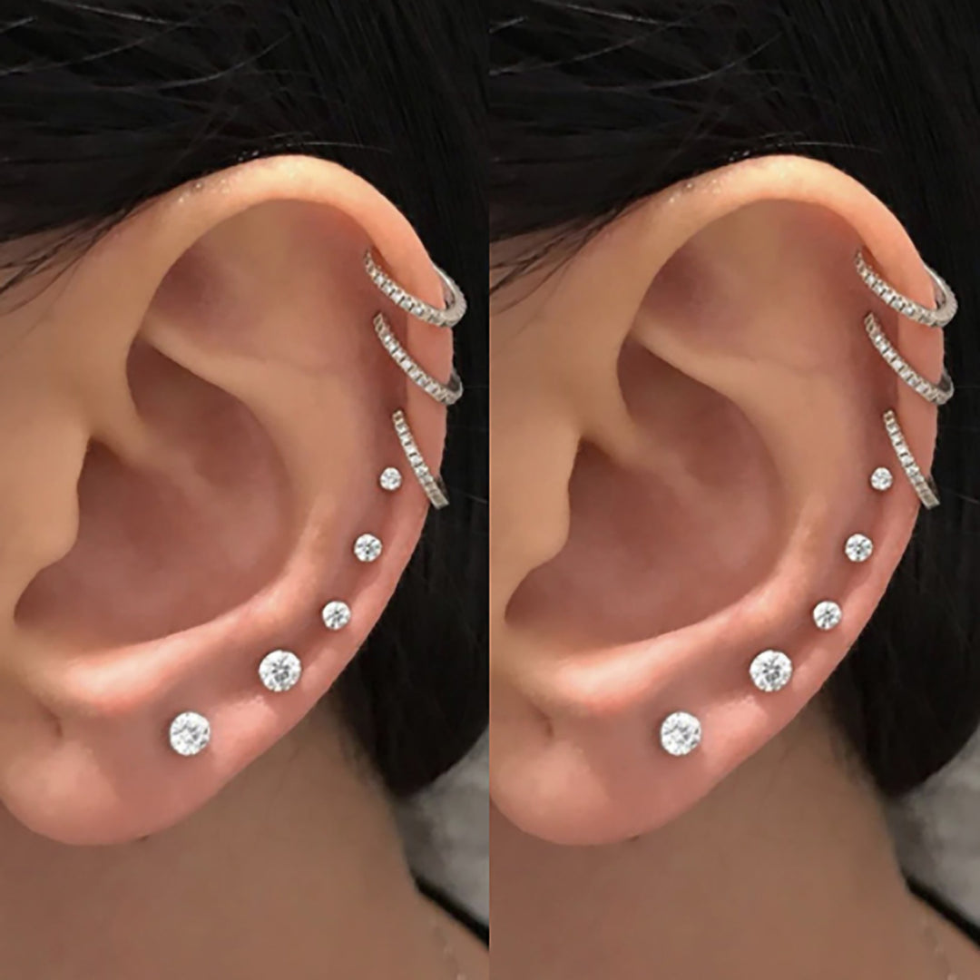 Circle ear fashion piercing