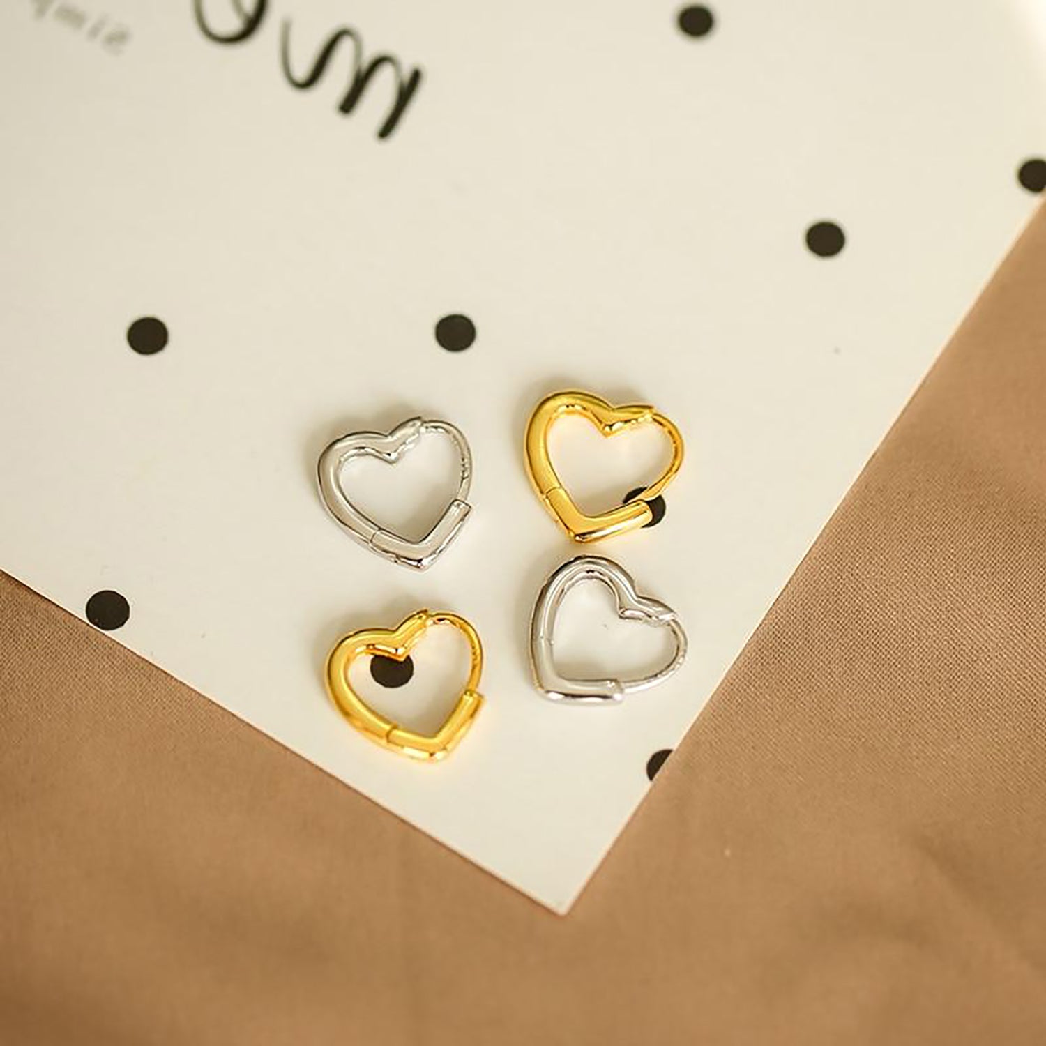 Luv Cute Small Heart Huggie Hoop Earrings – MyBodiArt