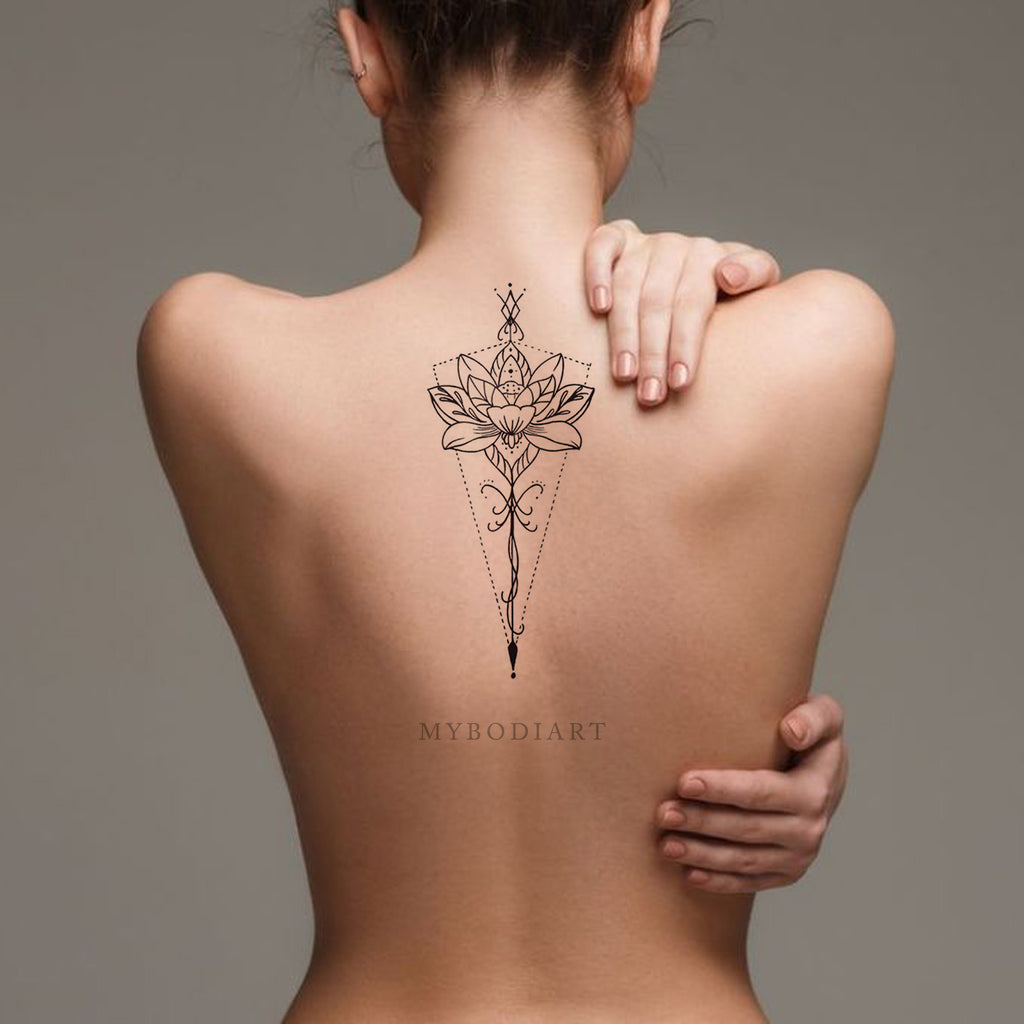 Lotus flower tattoo hi-res stock photography and images - Alamy