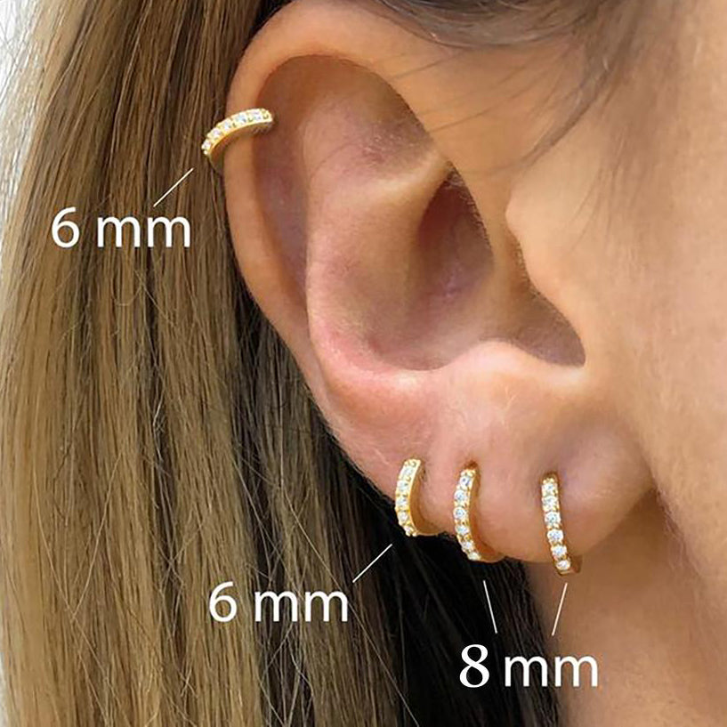 MyBodiArt Favourites 9 Pieces Ring Hoop Ear Piercing Jewelry Gift Set