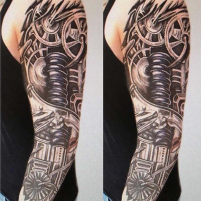 Large Black Totem Full Arm Temporary Arm Tattoo Waterproof Skull Lion  Sleeve Sticker For Boys Body Art And Trial Fake Tattoos 221105 From Jin06,  $2.58 | DHgate.Com
