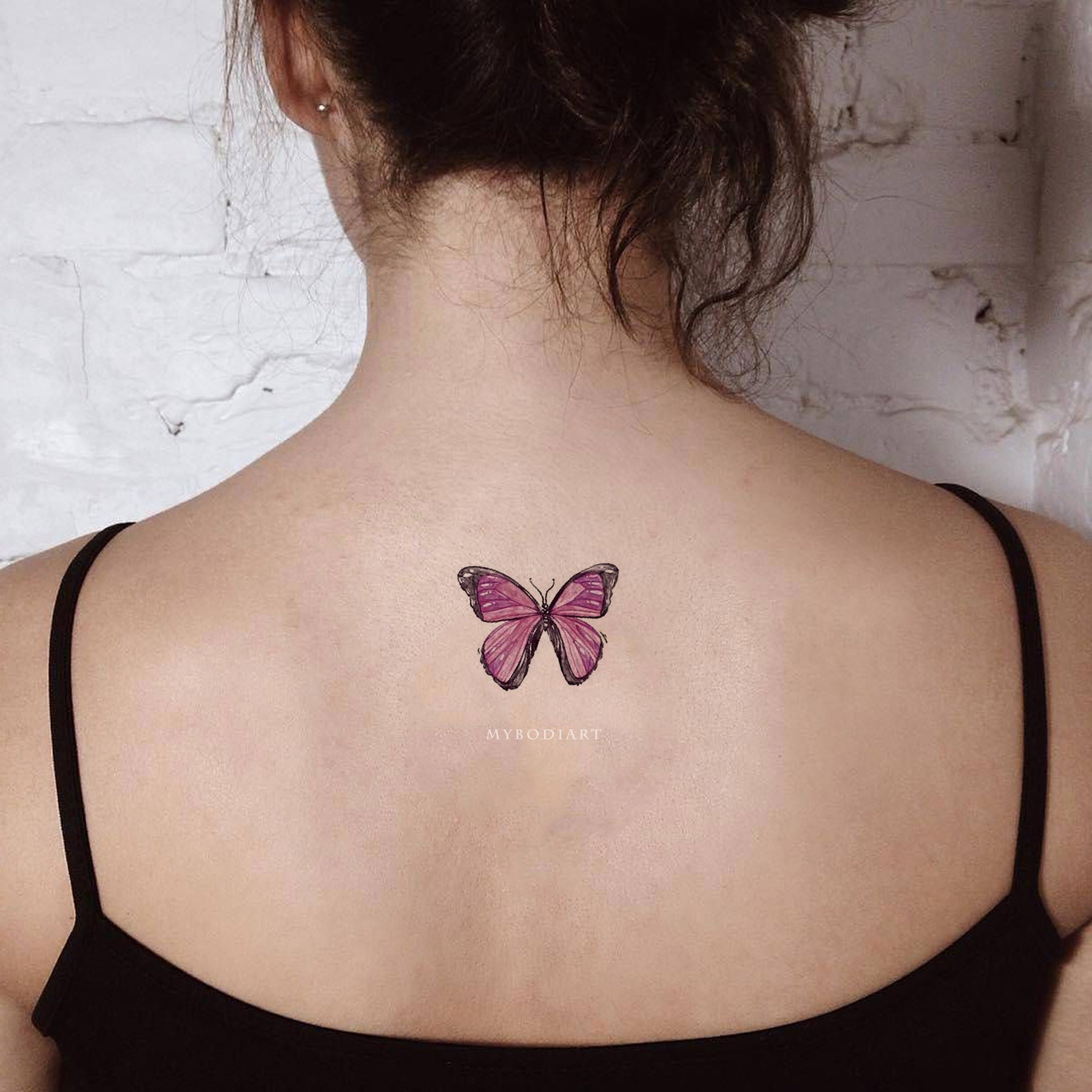 Giada Cute Small Watercolor Butterfly Temporary Tattoo Sheet – MyBodiArt