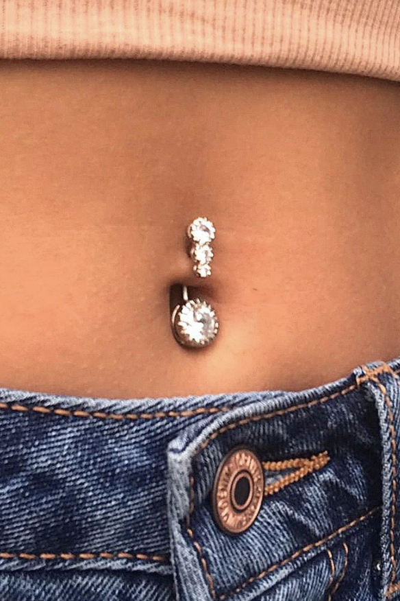 Circular belly button orders rings